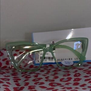 Forever 21 Green Cat-Eye blue light blocking Glasses
